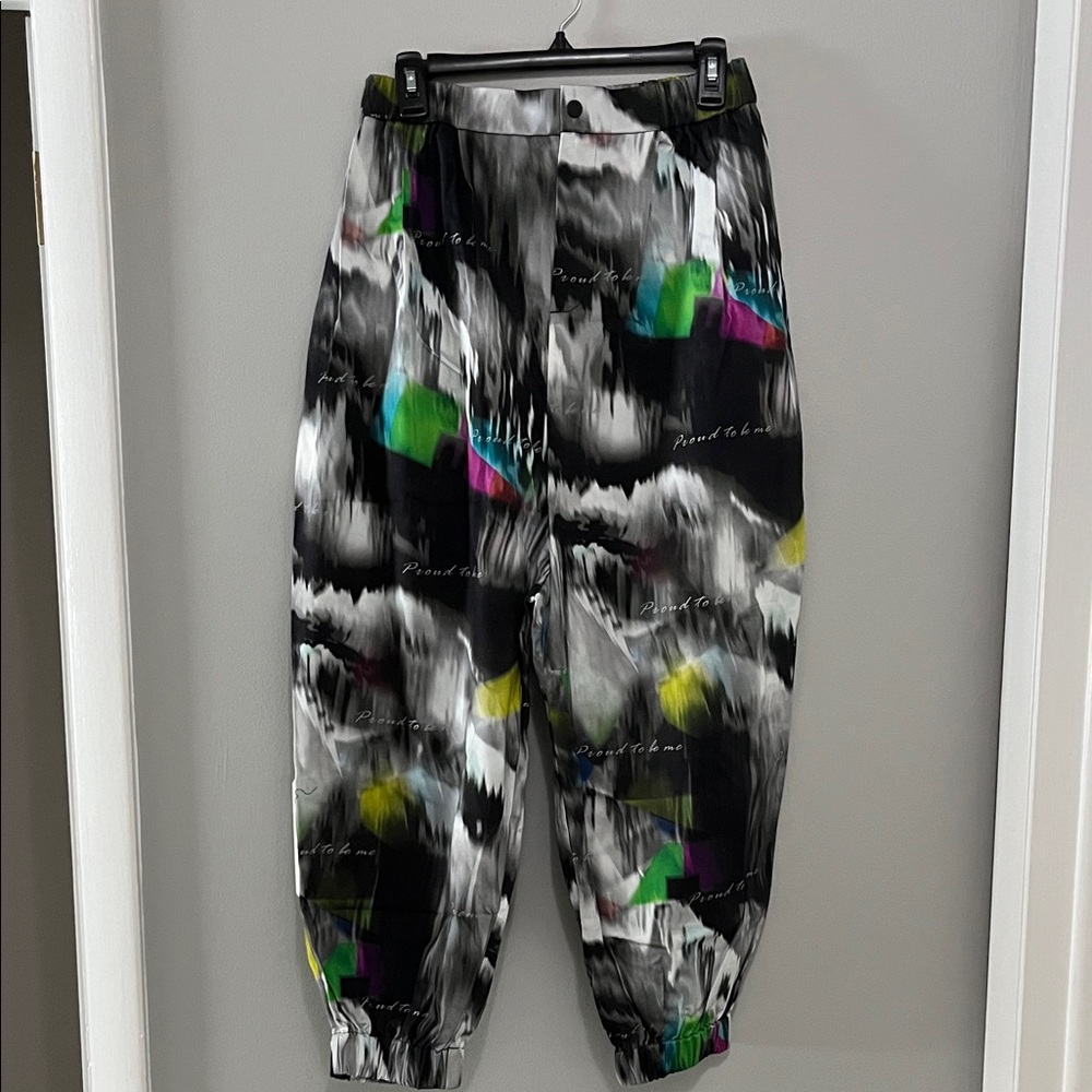 NWT The Drop Abstract Patterned Cropped Pants
